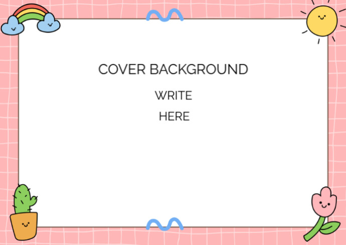 Spring and flowers borders background assignments Postcard template