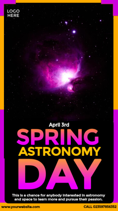 Copy of Spring Astronomy Day | PosterMyWall