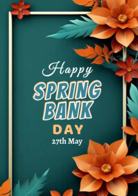 Spring bank day Template | PosterMyWall