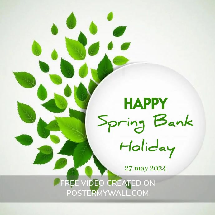 spring bank holiday Instagram na Post template