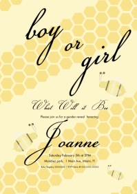 450 Bee Gender Reveal Customizable Design Templates Postermywall 450 Bee Gender Reveal Customizable Design Templates Postermywall