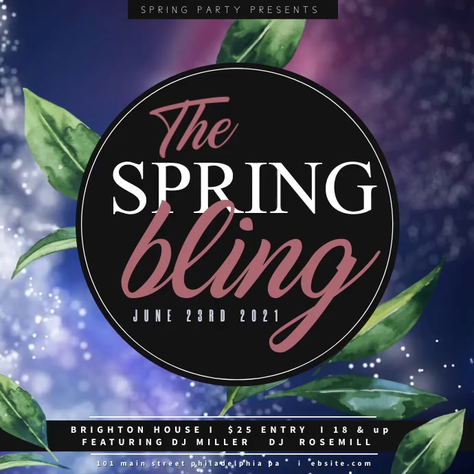 Spring Bling Signs Copy of Spring Bling | PosterMyWall