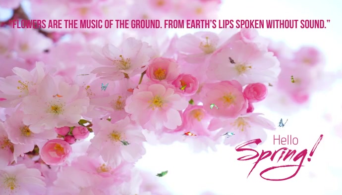 Spring Header 2023 spring blog header, hello spring, spring 2023 Template | PosterMyWall