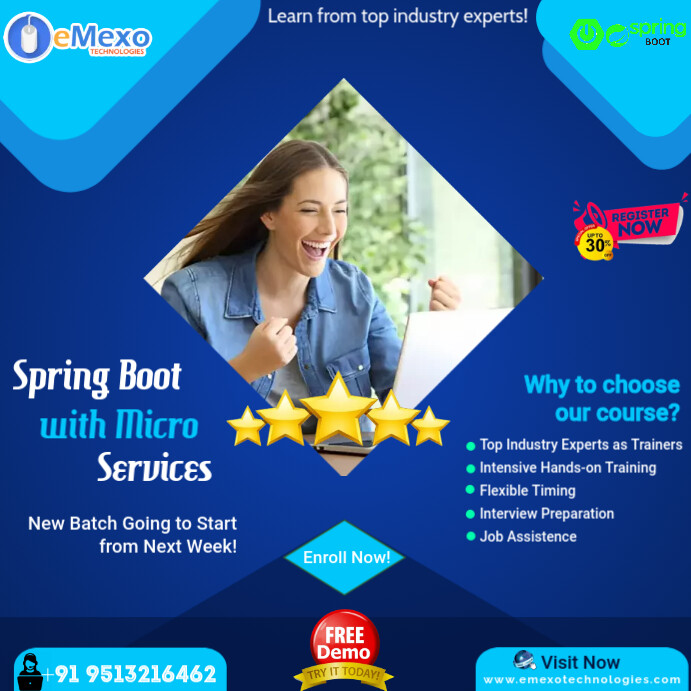Spring Boot With Microservices New Batch Template PosterMyWall Spring boot with microservices new batch template postermywall