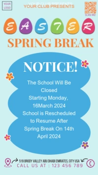 Spring break,easter Instagram Story template