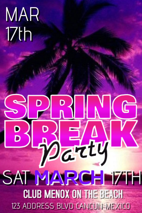 spring break Template | PosterMyWall