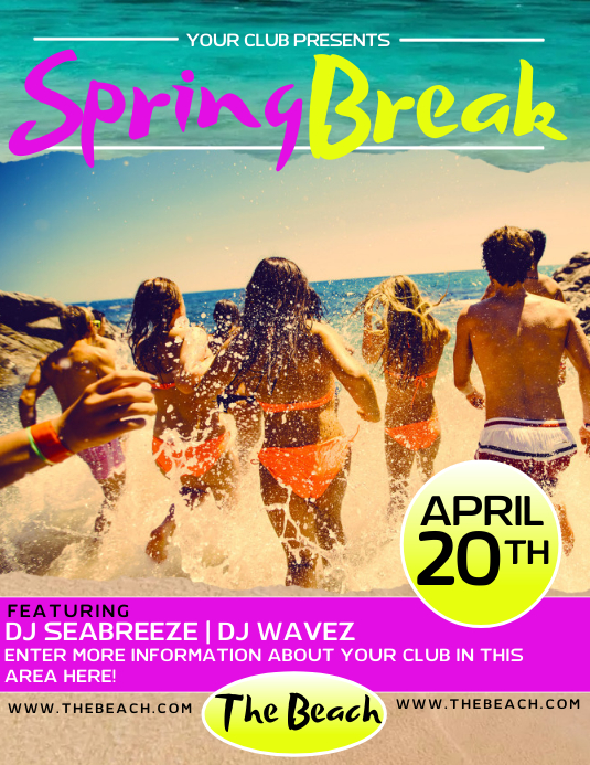 spring break Template PosterMyWall