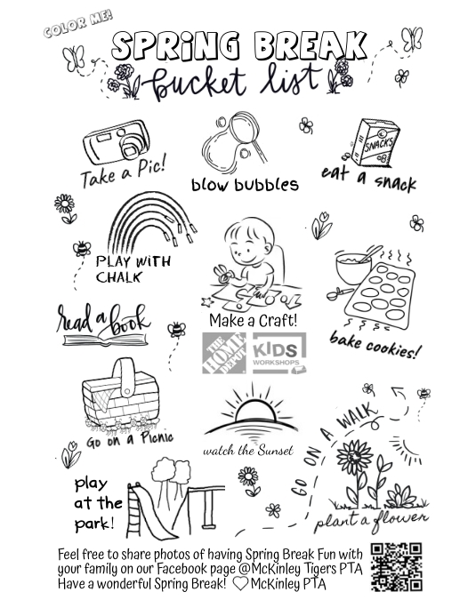 Plantilla de Spring Break Activity | PosterMyWall