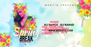 Spring Break Ads Imagem partilhada do Facebook template