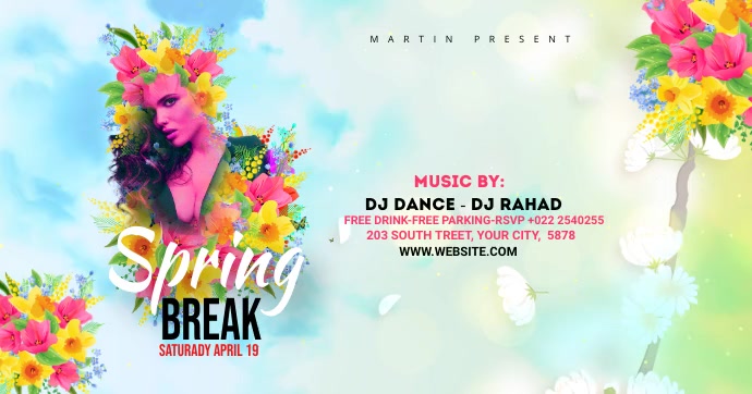 Spring Break Ads Template | PosterMyWall