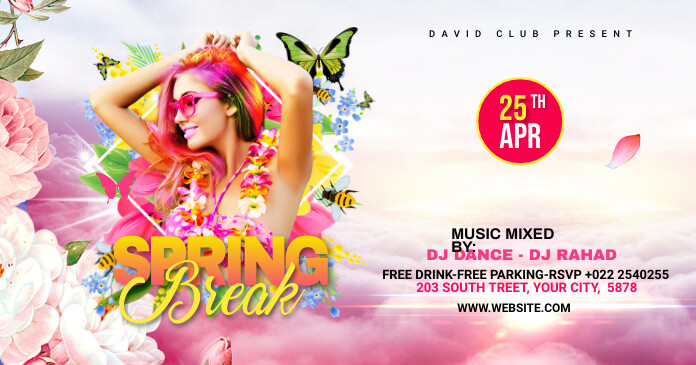 Spring Break Ads Template | PosterMyWall