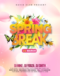 Spring Break Advert Template | PosterMyWall