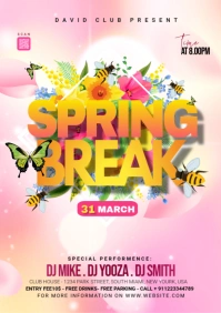 Spring Break Advert A3 template