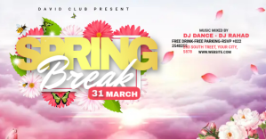 Spring Break Advert For Facebook template
