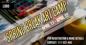 Spring Break Art Camp ภาพที่แชร์บน Facebook template