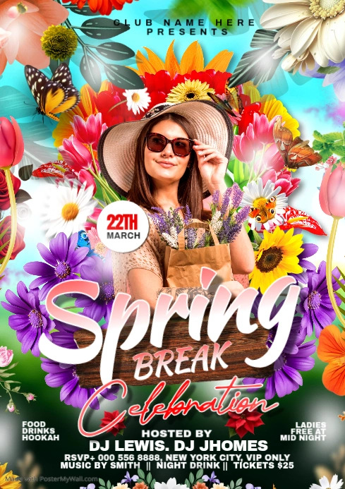 Copy of SPRING BREAK CELEBRATION | PosterMyWall