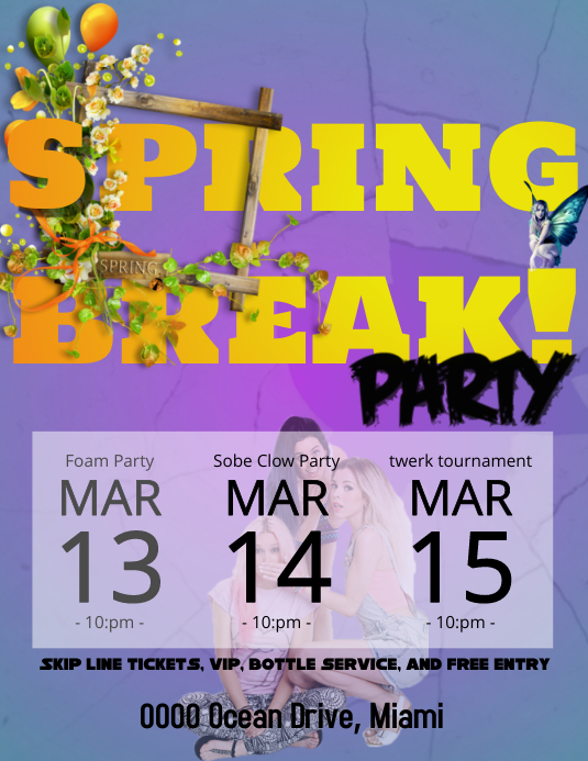 spring break Template | PosterMyWall