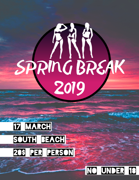 spring break Template | PosterMyWall