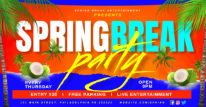 Spring Break Facebook Shared Image template