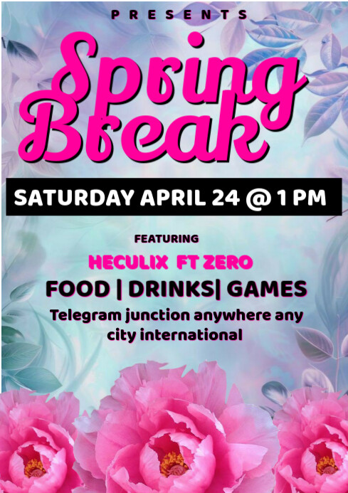Spring break Template | PosterMyWall