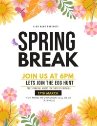 Spring break Flyer (US Letter) template