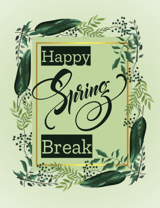 Spring Break Template | PosterMyWall