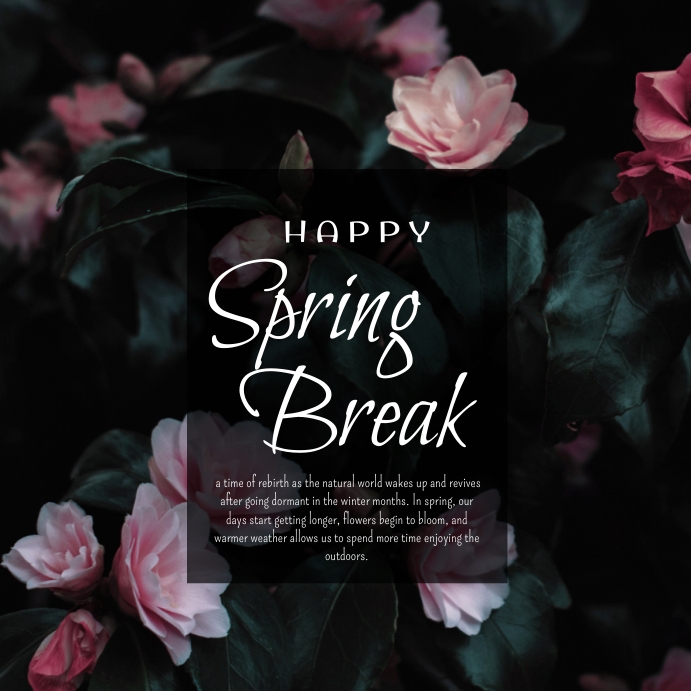 Spring Break Template PosterMyWall