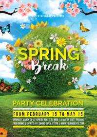 Spring Break Template | PosterMyWall