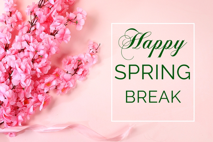 Spring Break Zoom Background