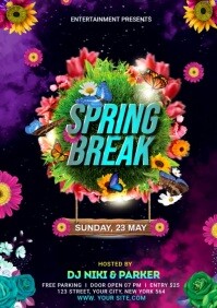 Spring Break flyer template | PosterMyWall