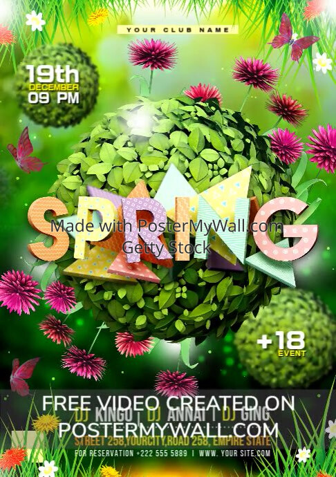 SPRING BREAK Template | PosterMyWall