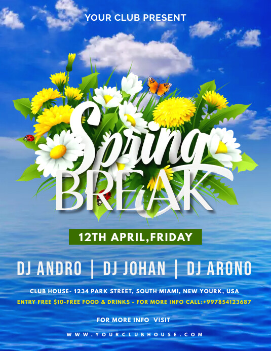 spring break Template | PosterMyWall