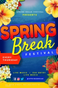 Spring Break Tumblr Graphic template