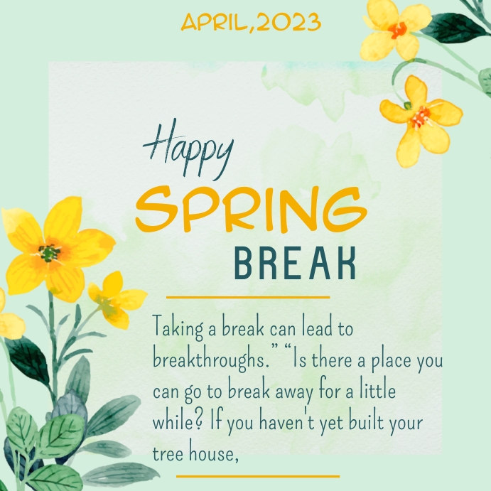 spring break Template | PosterMyWall