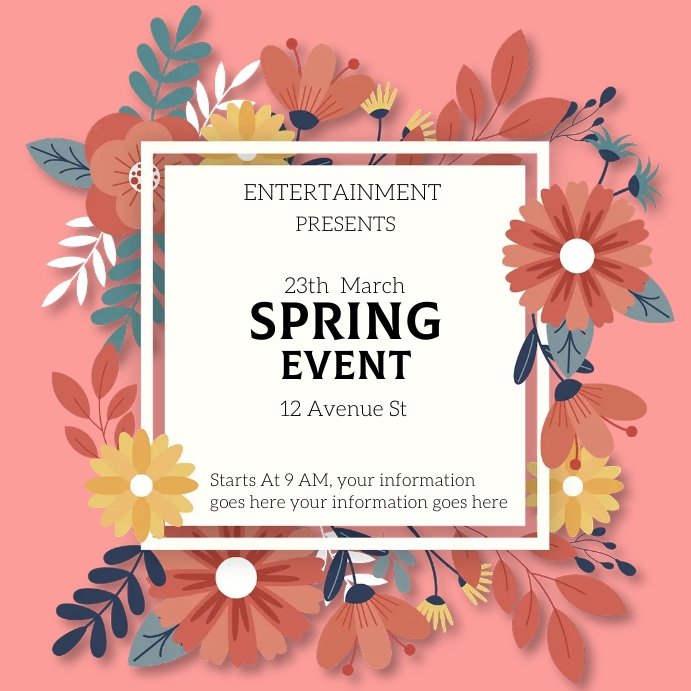 Spring break Template | PosterMyWall