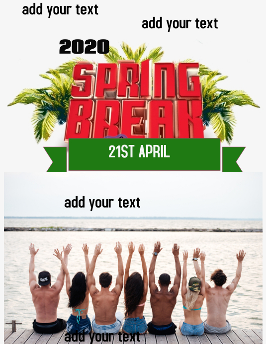Spring break Template | PosterMyWall