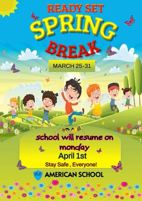 Spring break Template | PosterMyWall