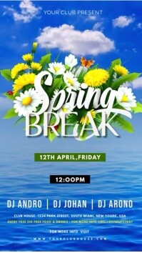 Spring break video Template | PosterMyWall