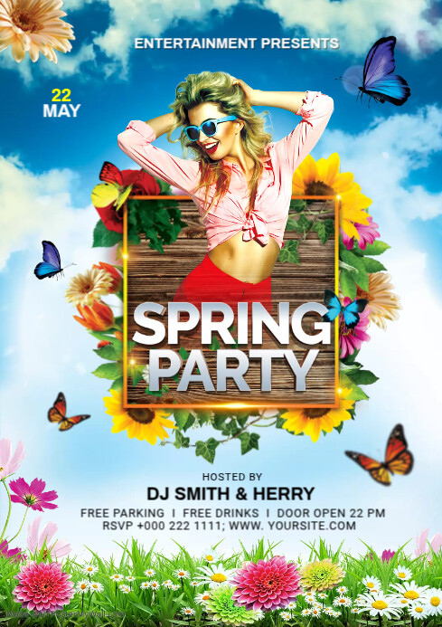 SPRING BREAK Template | PosterMyWall