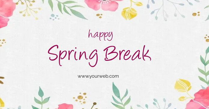 Spring Break Template PosterMyWall