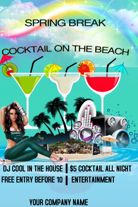 SPRING BREAK Template | PosterMyWall