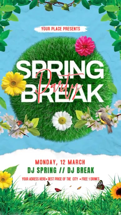 Plantilla de Spring Break | PosterMyWall