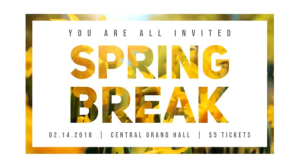 Spring Break Digital Display Ad Video template