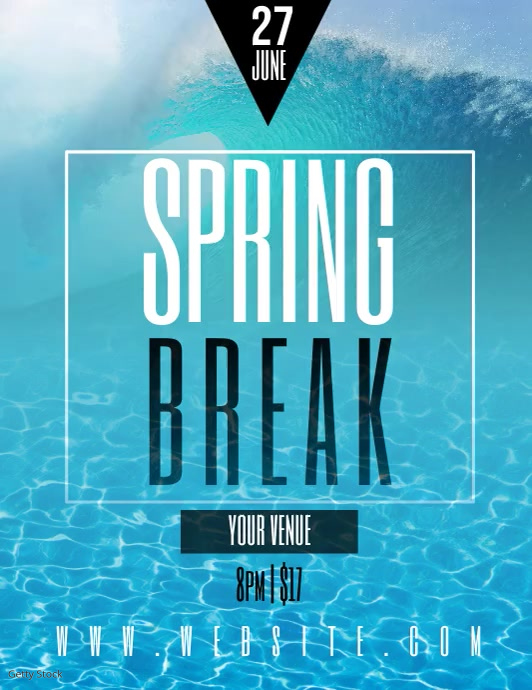 SPRING BREAK EVENT AD Template | PosterMyWall