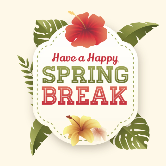 Spring Break Event Instagram Ads template