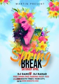 Spring break video Template | PosterMyWall