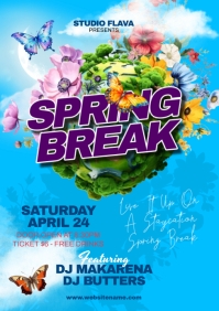 Spring Break Party Flyer Template | PosterMyWall