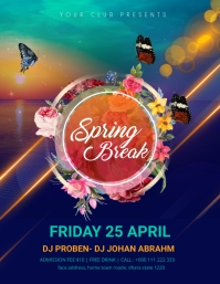 Spring Break Template | PosterMyWall