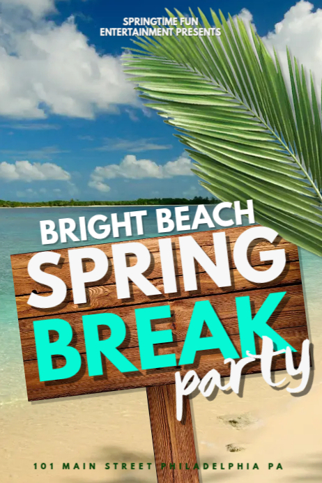 Spring Break Template | PosterMyWall