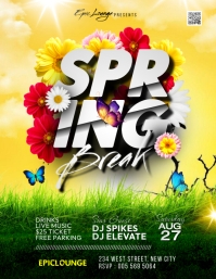 Spring Night Flyer Spring Party flyer template | PosterMyWall